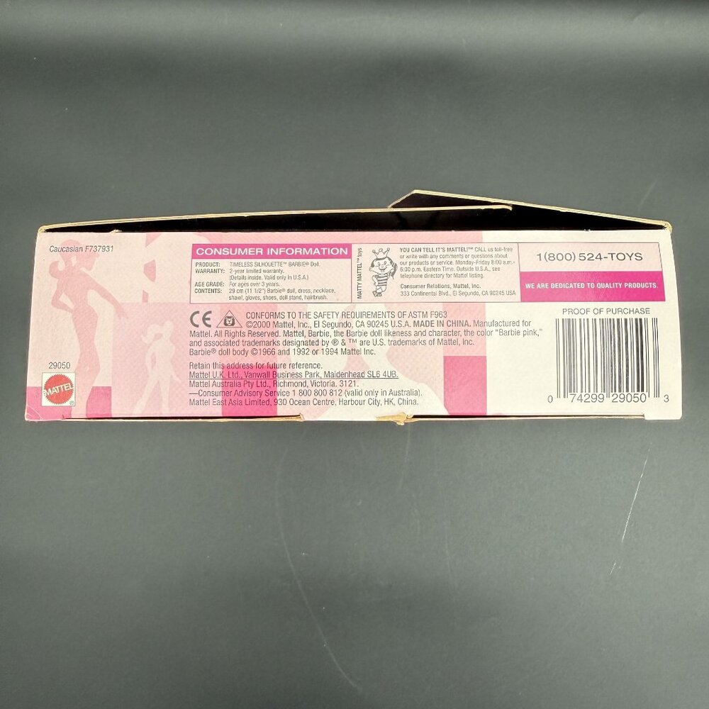 Mattel Timeless Silhouette Blonde Barbie Doll 2000 Mattel 29050‎ Blonde F737931 - Picture 10 of 16